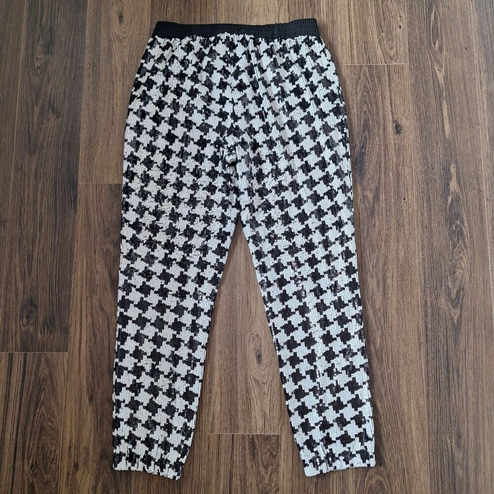 💙 Michael Kors Sequined Pull On Joggers Size 10 Preppy Cute Outfit Comfy - Picture 7 of 8
